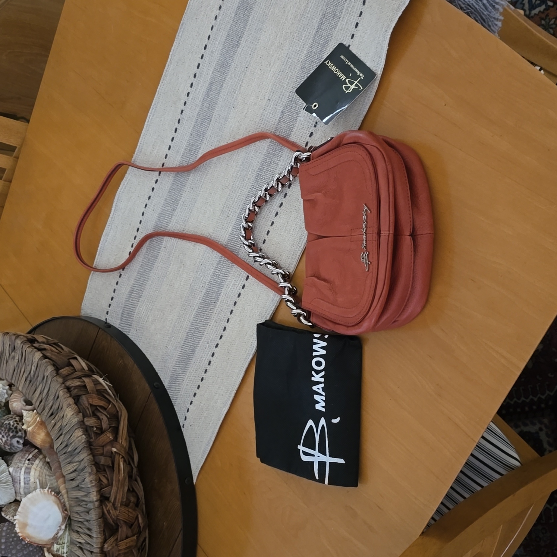 Brand New Adorable B Makowsky Crossbody Bag